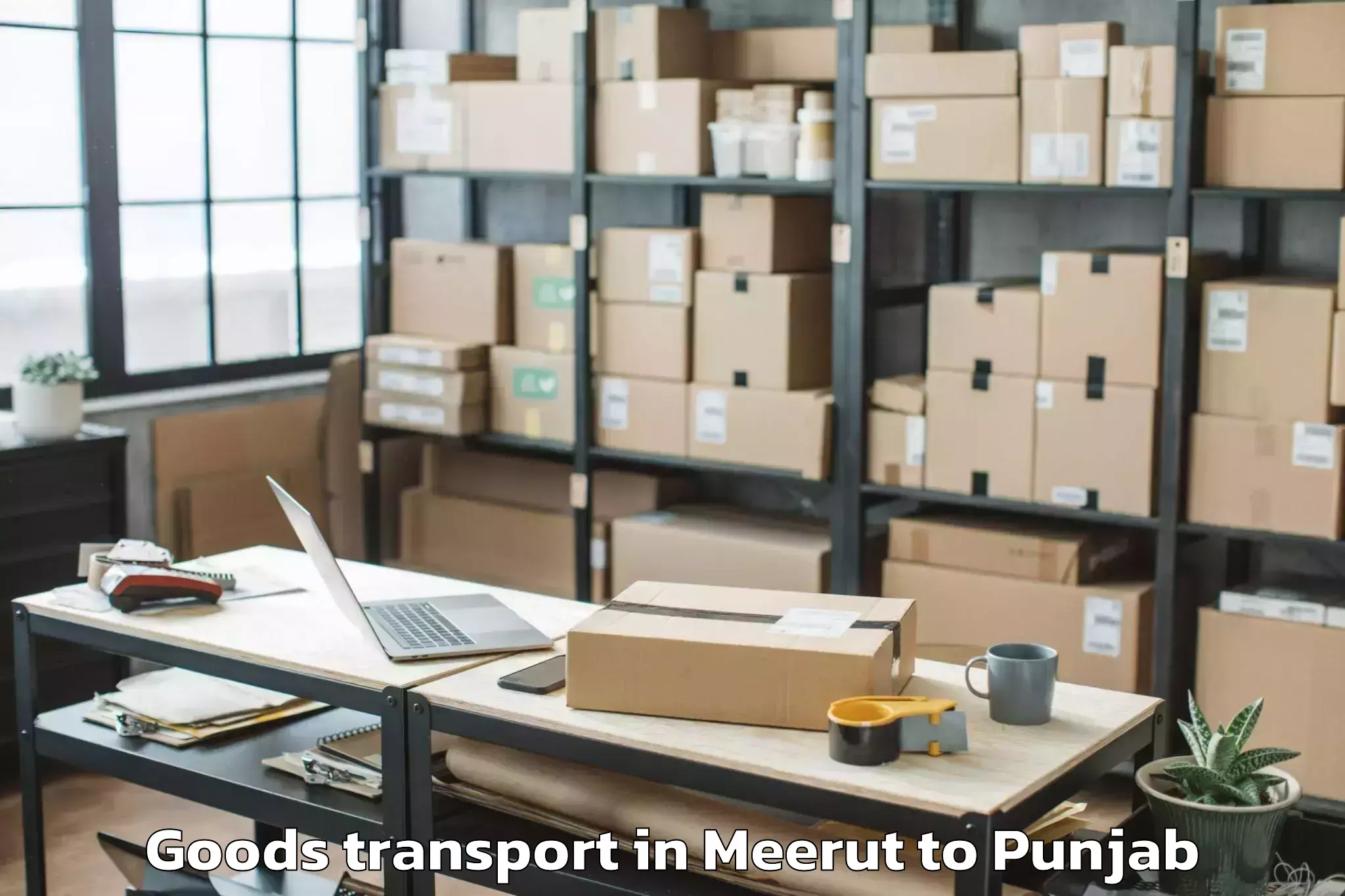 Book Meerut to Dasua Goods Transport Online